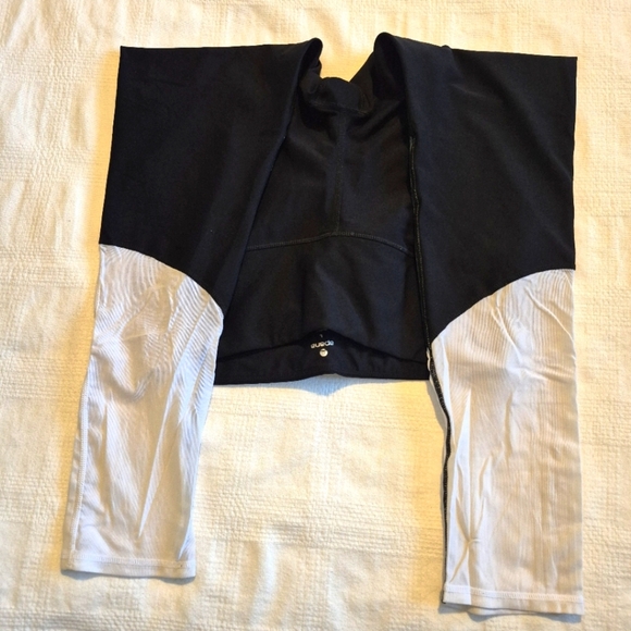 Apana women's size Large leggings, black, gray & white full length VGUC - Picture 6 of 8